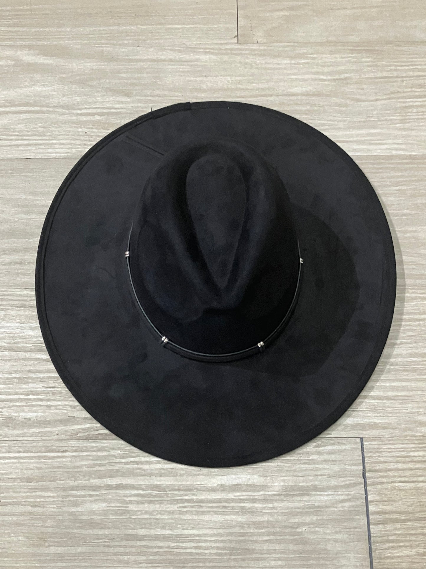 Wide Brim Belt Cowboy Hat