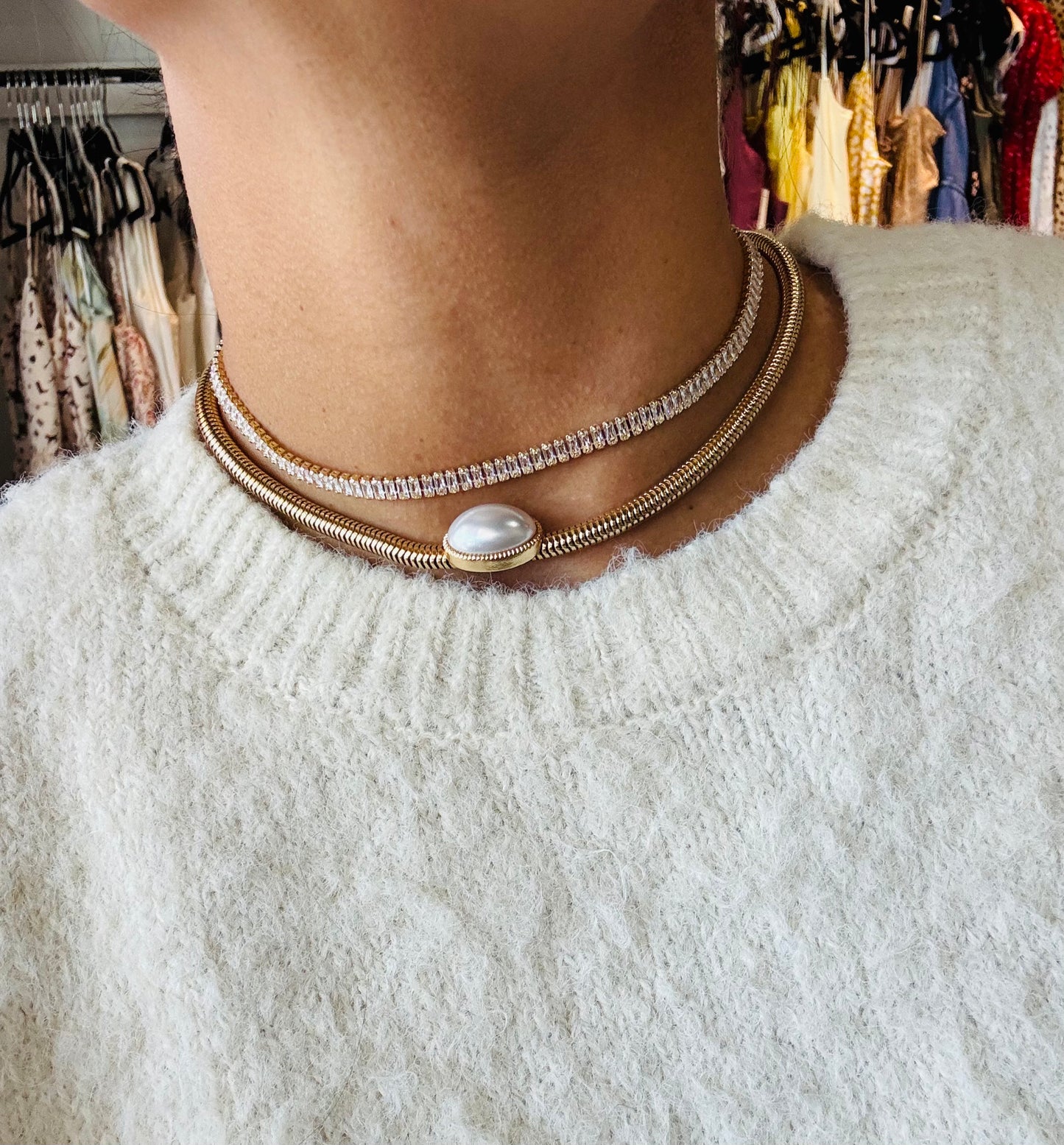 Elegant Rhinestone Necklace