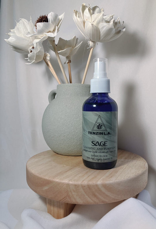 Sage Healing & Calming Crystal Infused Spray