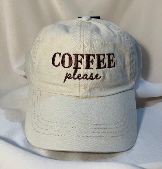 Coffee Please Baseball Cap