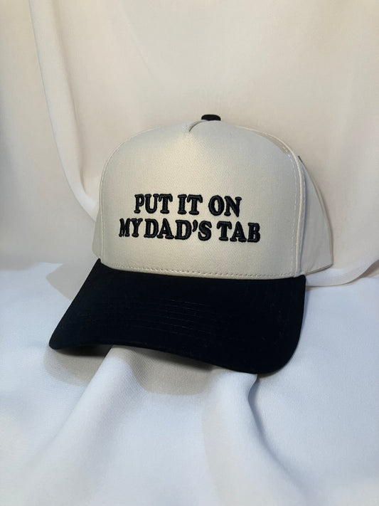 Put It On My Dad's Tab Baseball Cap