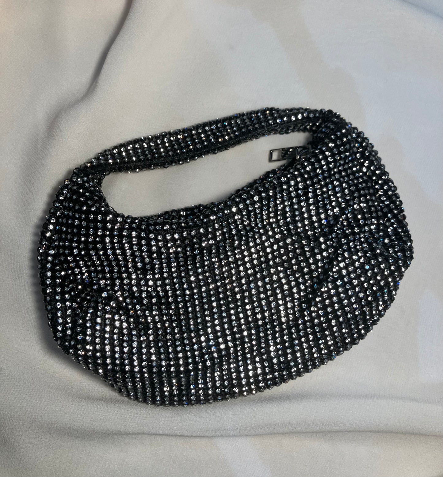 Black Sequin Handbag