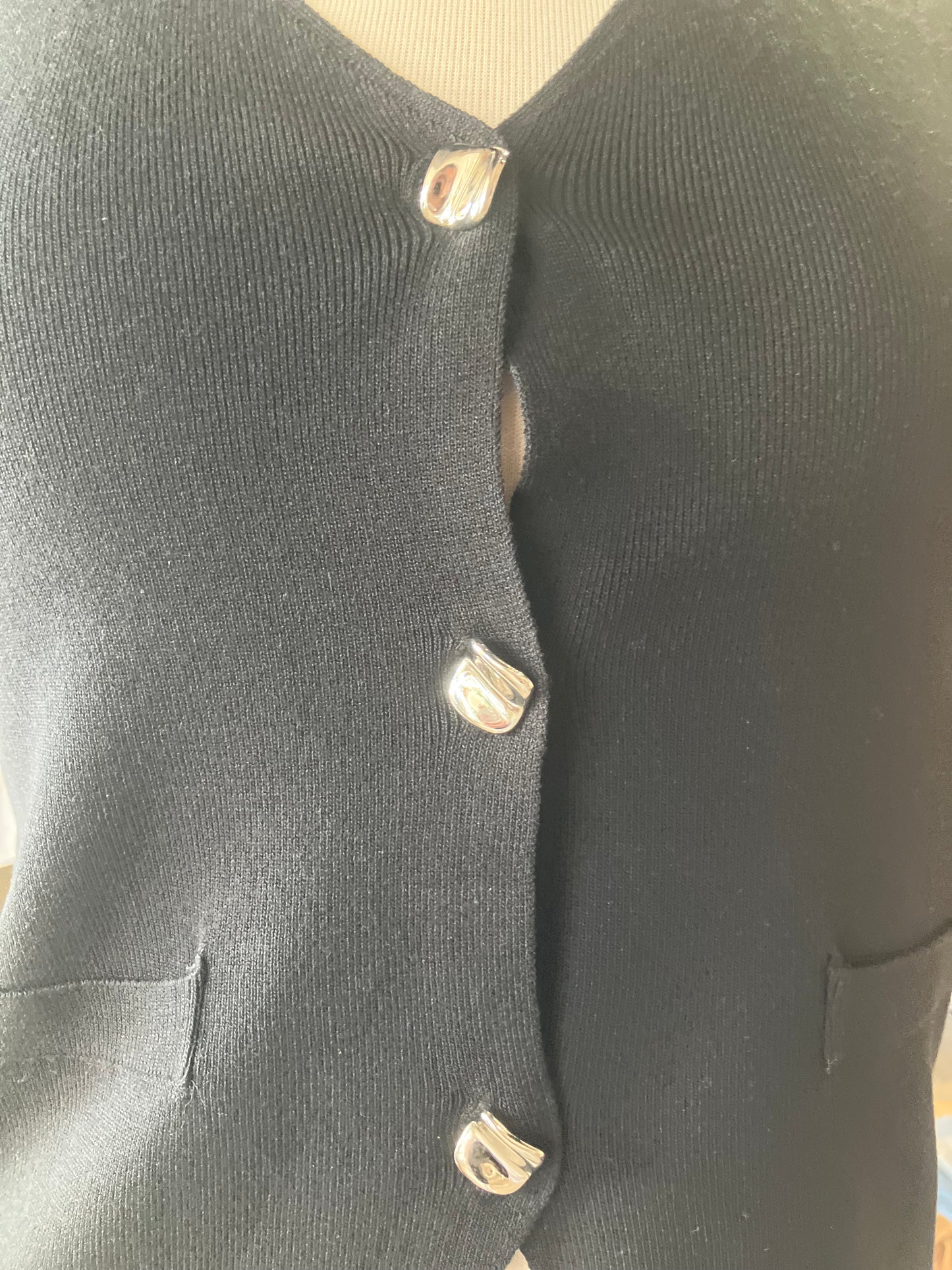 Sleek Black Chic Vest