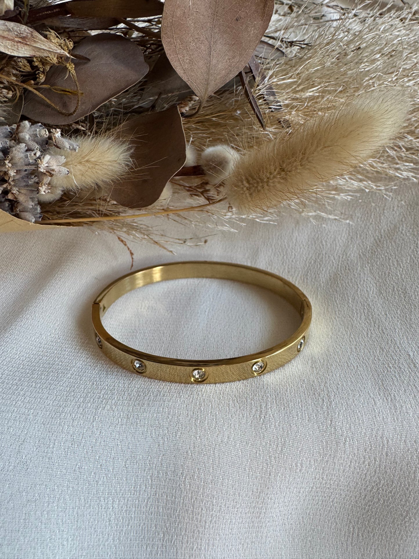 Stainless Steel Gold Jewel Bracelet