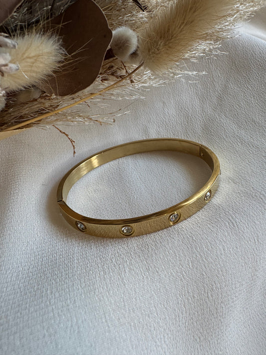 Stainless Steel Gold Jewel Bracelet