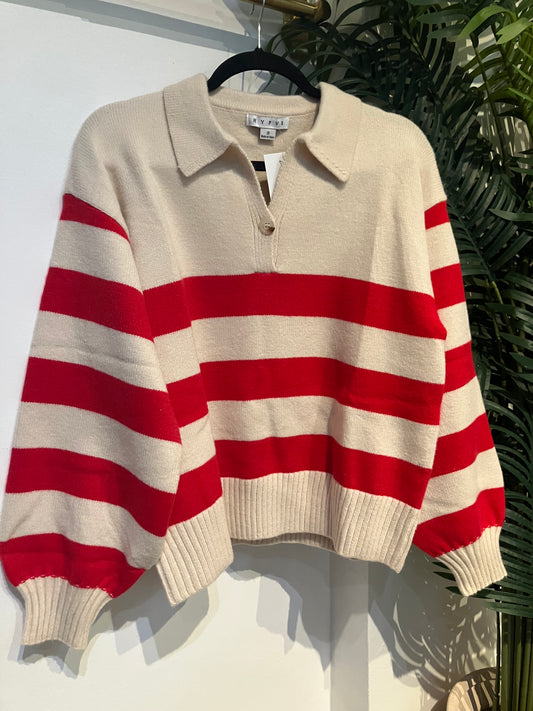 Cozy Claus Button Pullover Sweater