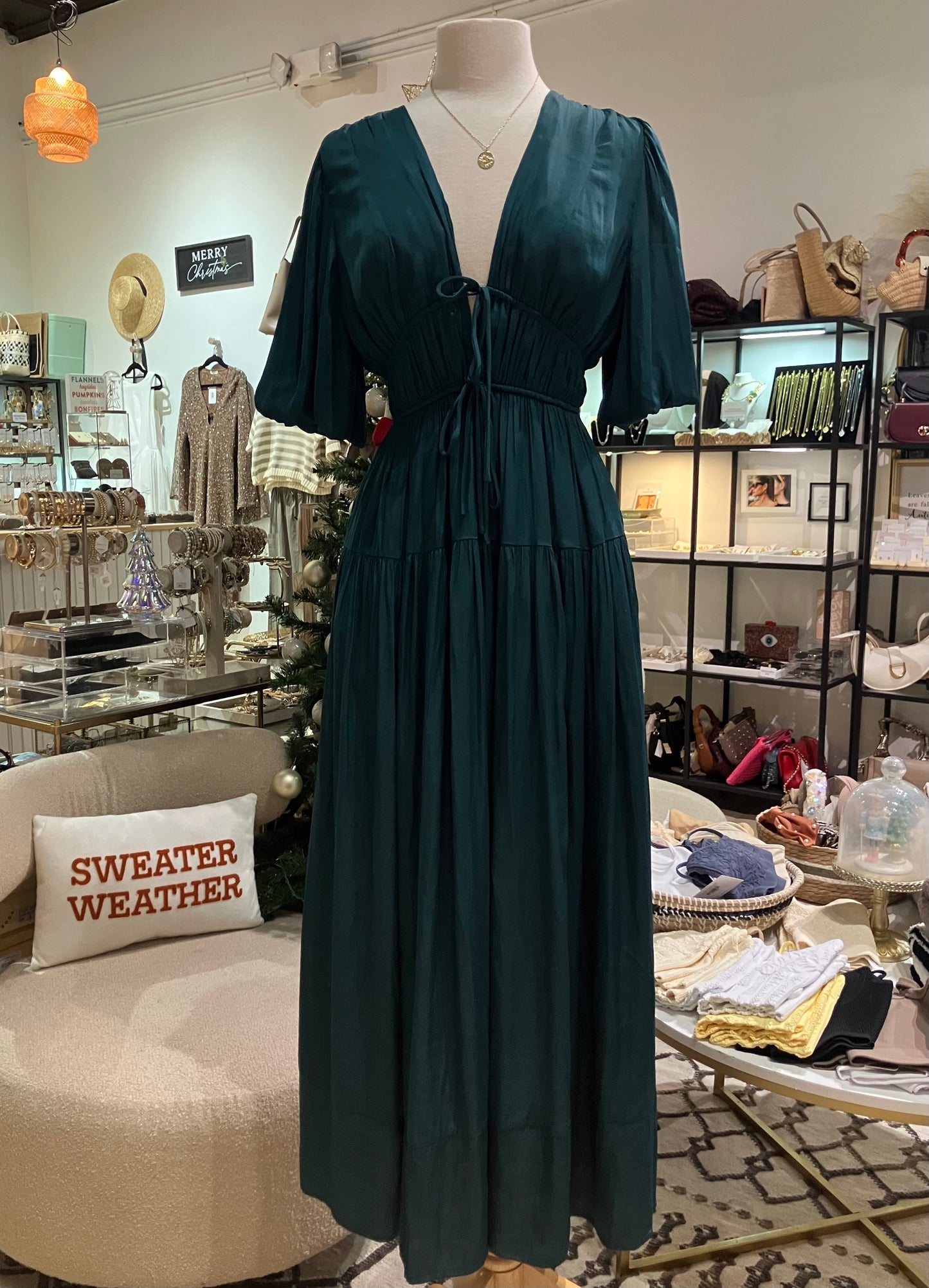 Mistletoe Magic Maxi Dress