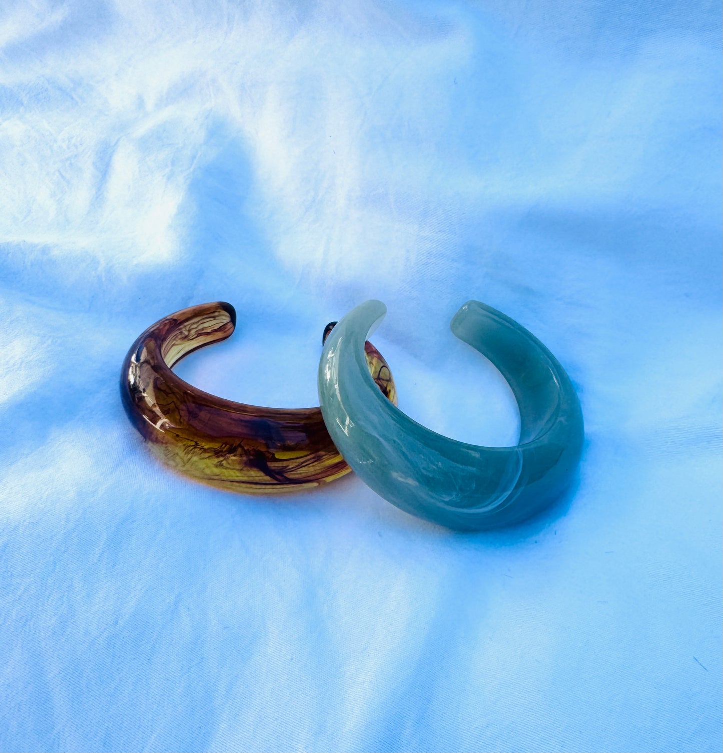 Maya Resin Open Cuff Bangle