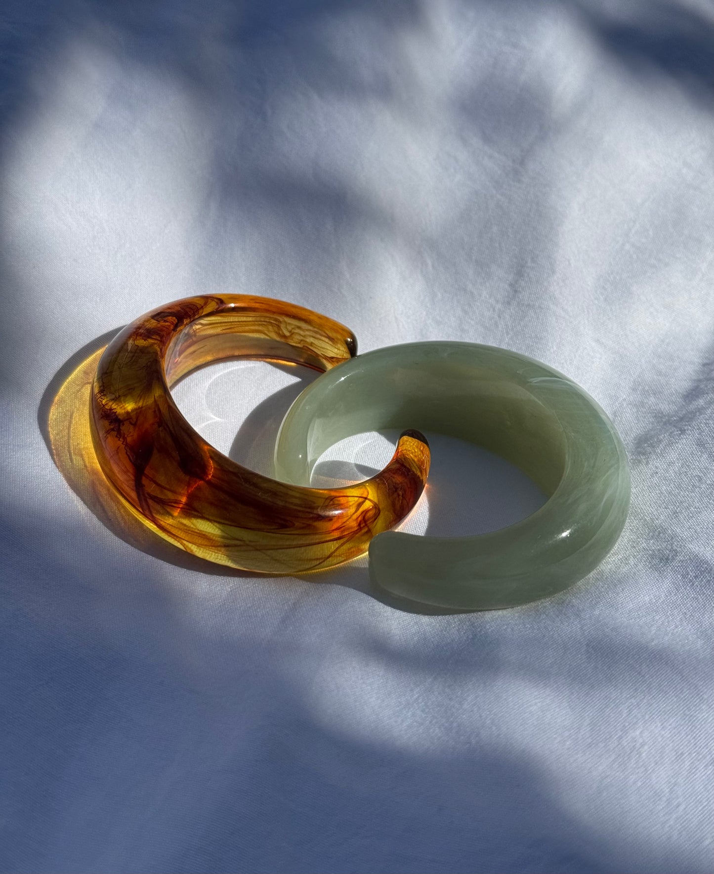 Maya Resin Open Cuff Bangle