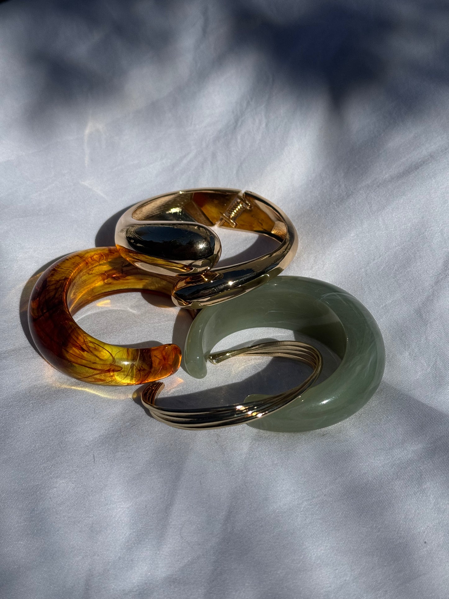 Maya Resin Open Cuff Bangle