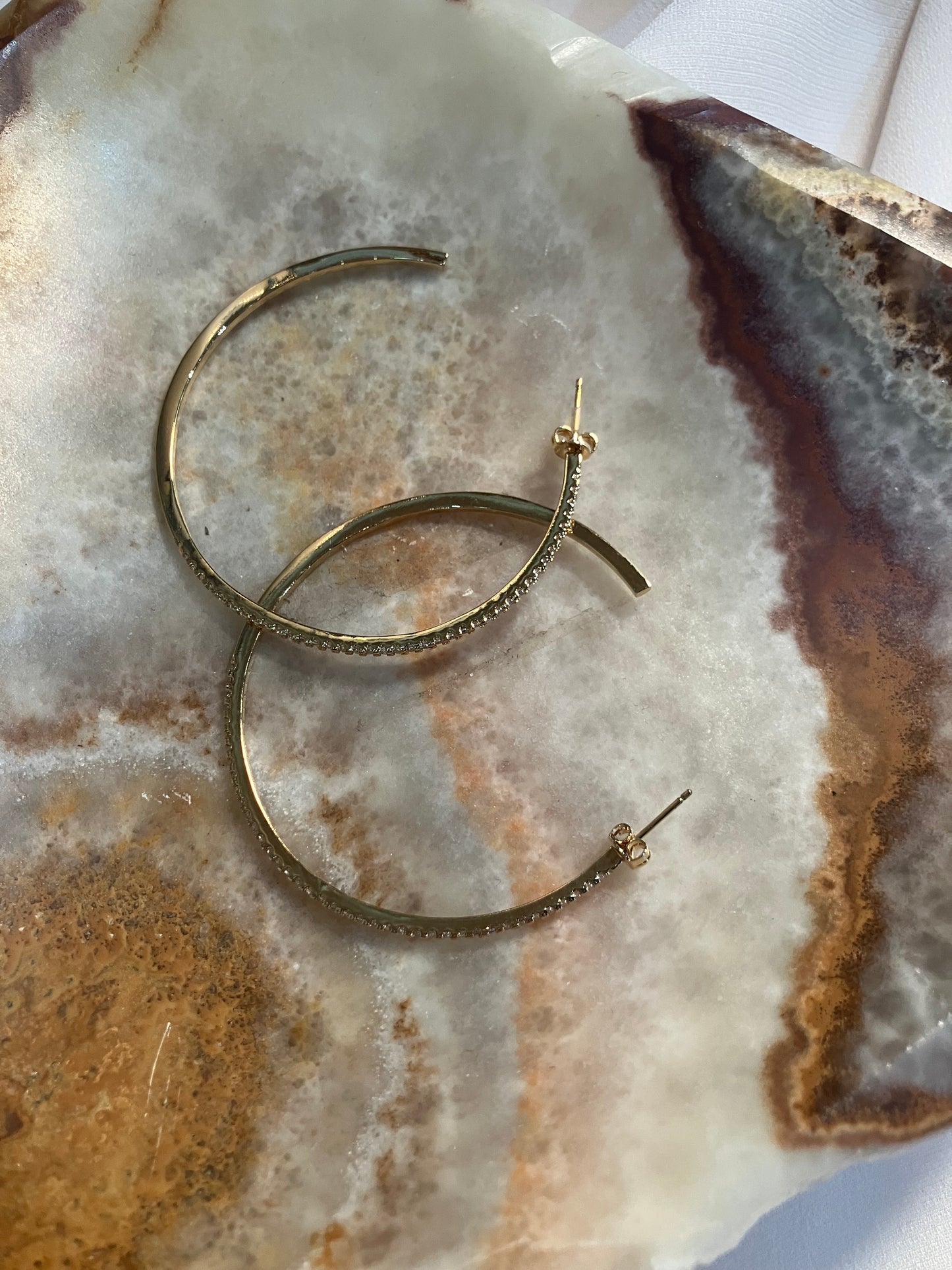 Princess Cut Hoops