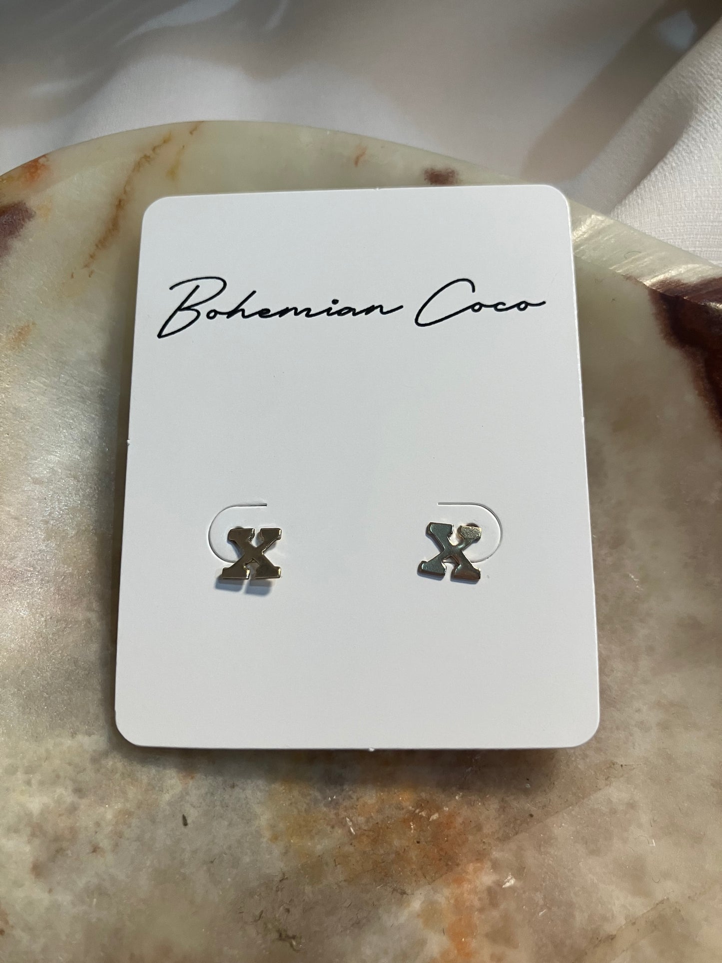 Initial 14k Gold Filled Earrings