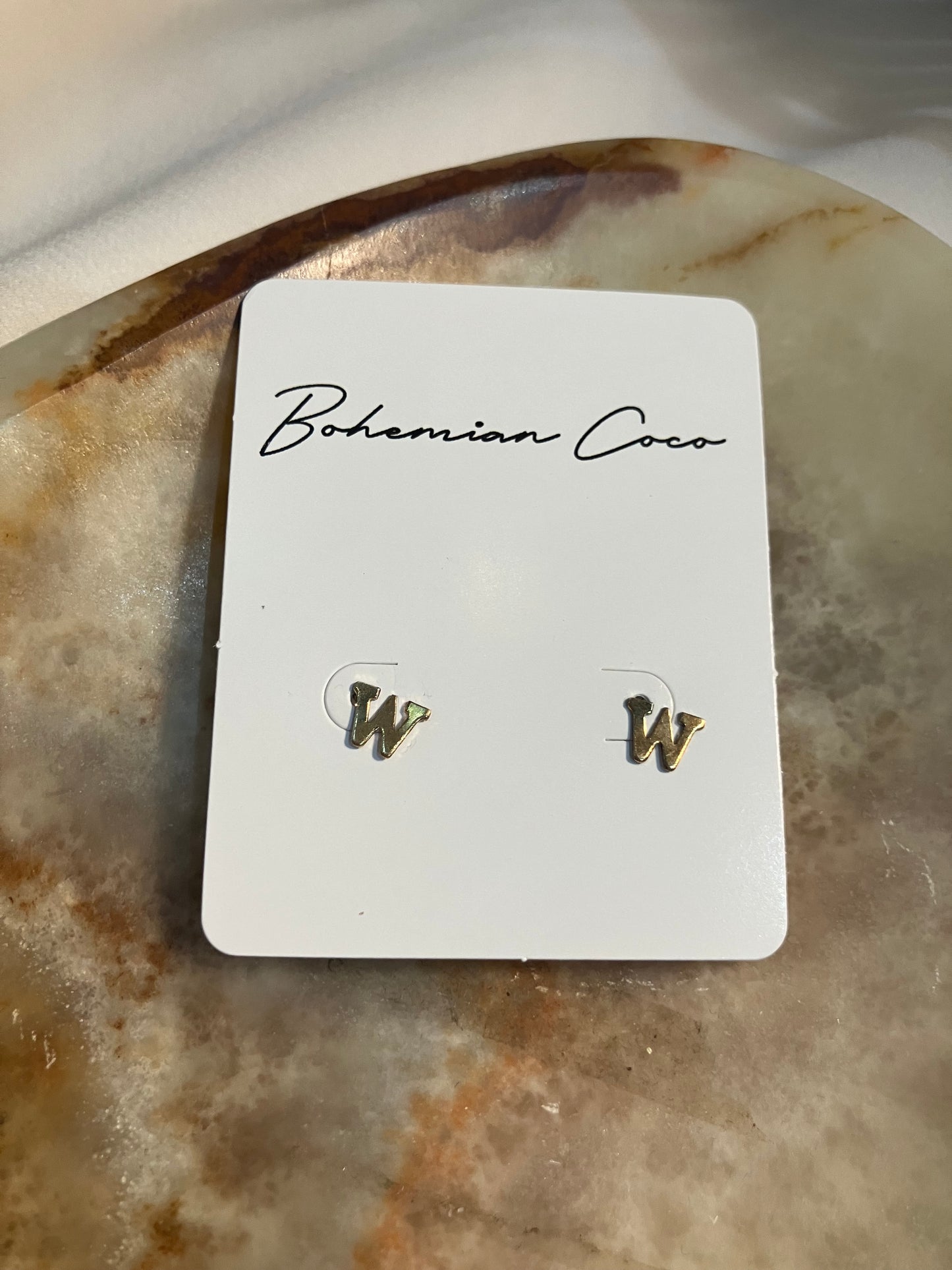 Initial 14k Gold Filled Earrings