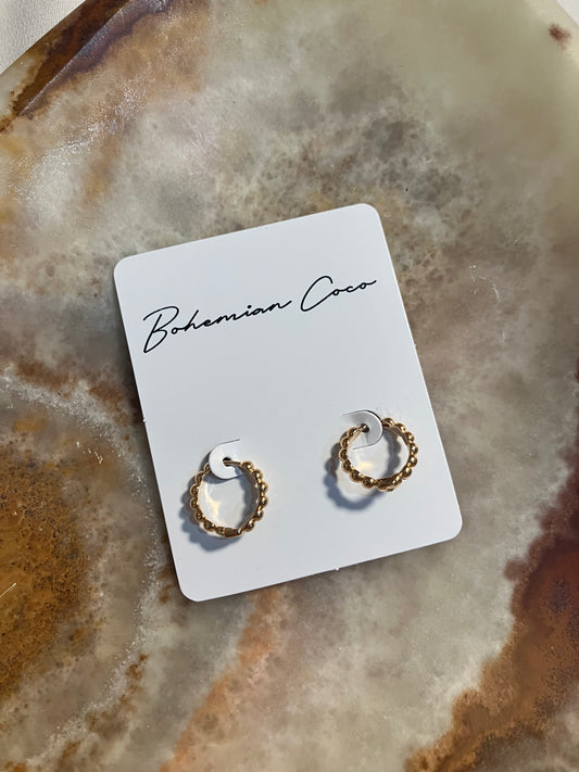 Mini Bead Hoops