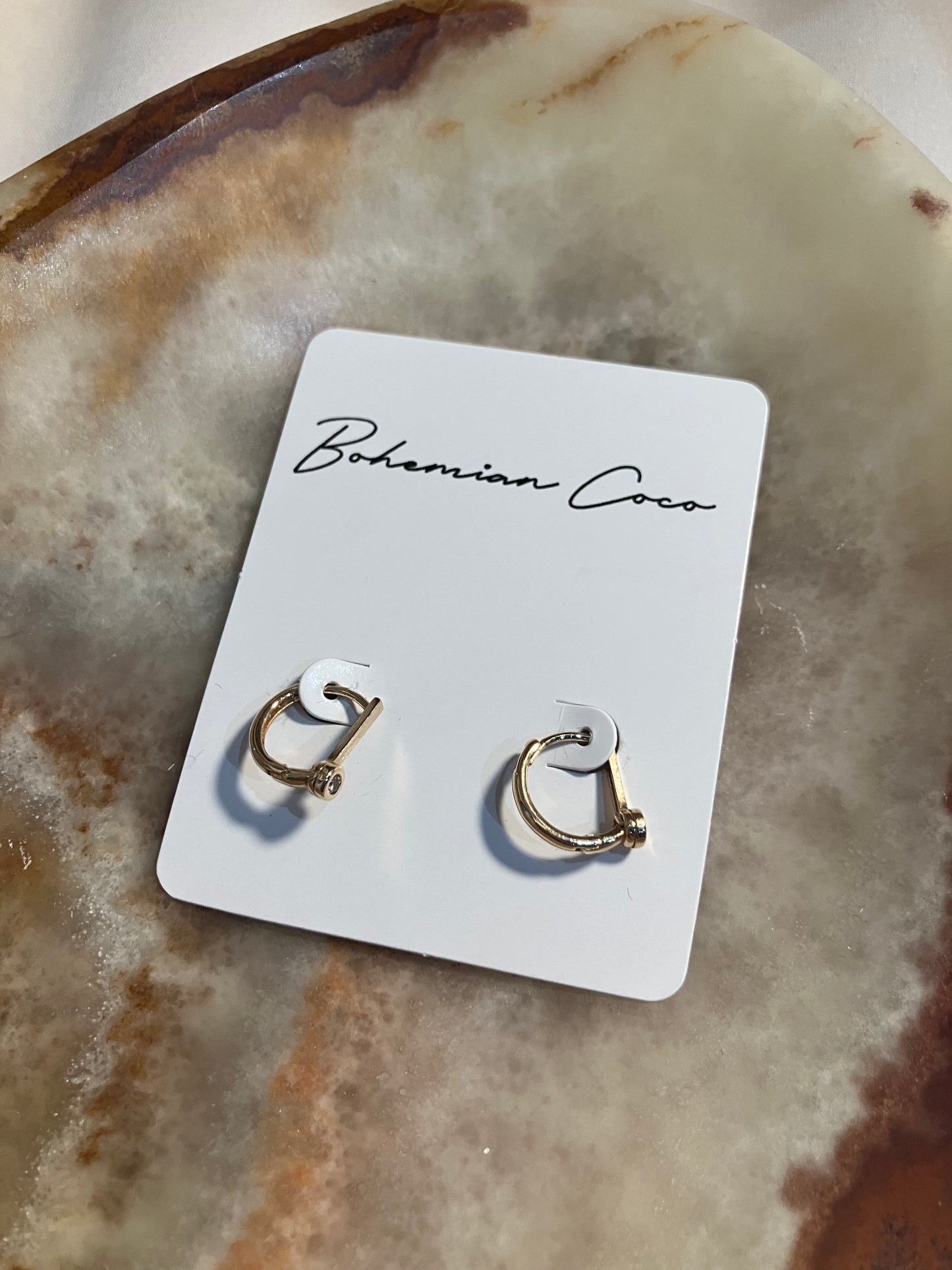 14k Gold Filled Mini Gem Hoops