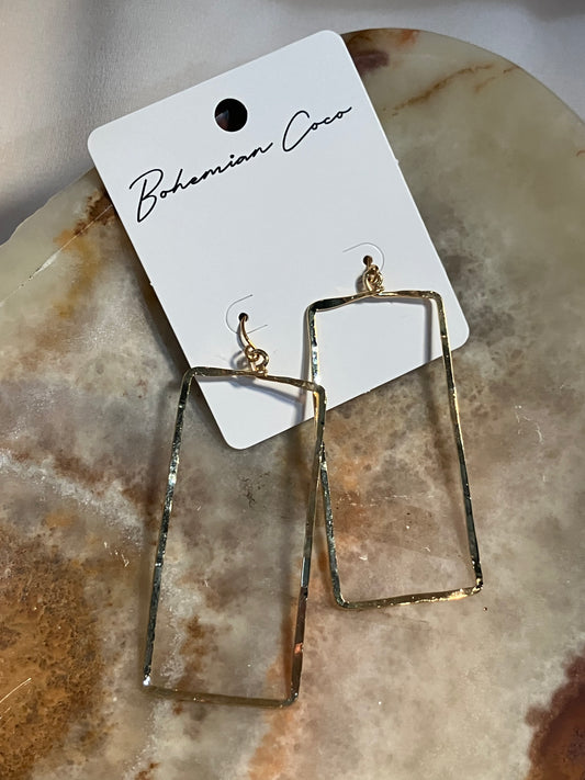 Rectangle Dangle Earrings