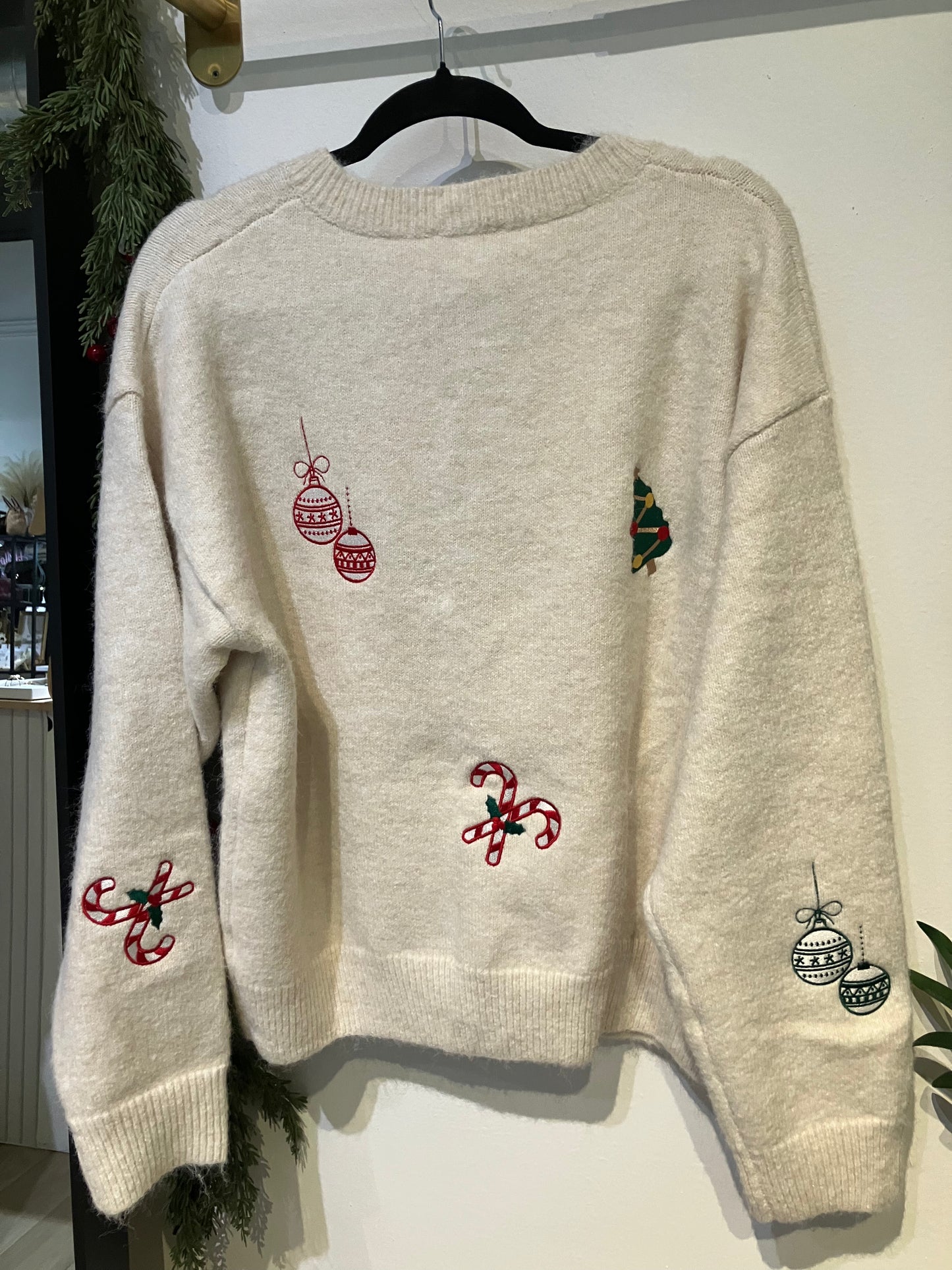 Merry Moments Cream Cardigan