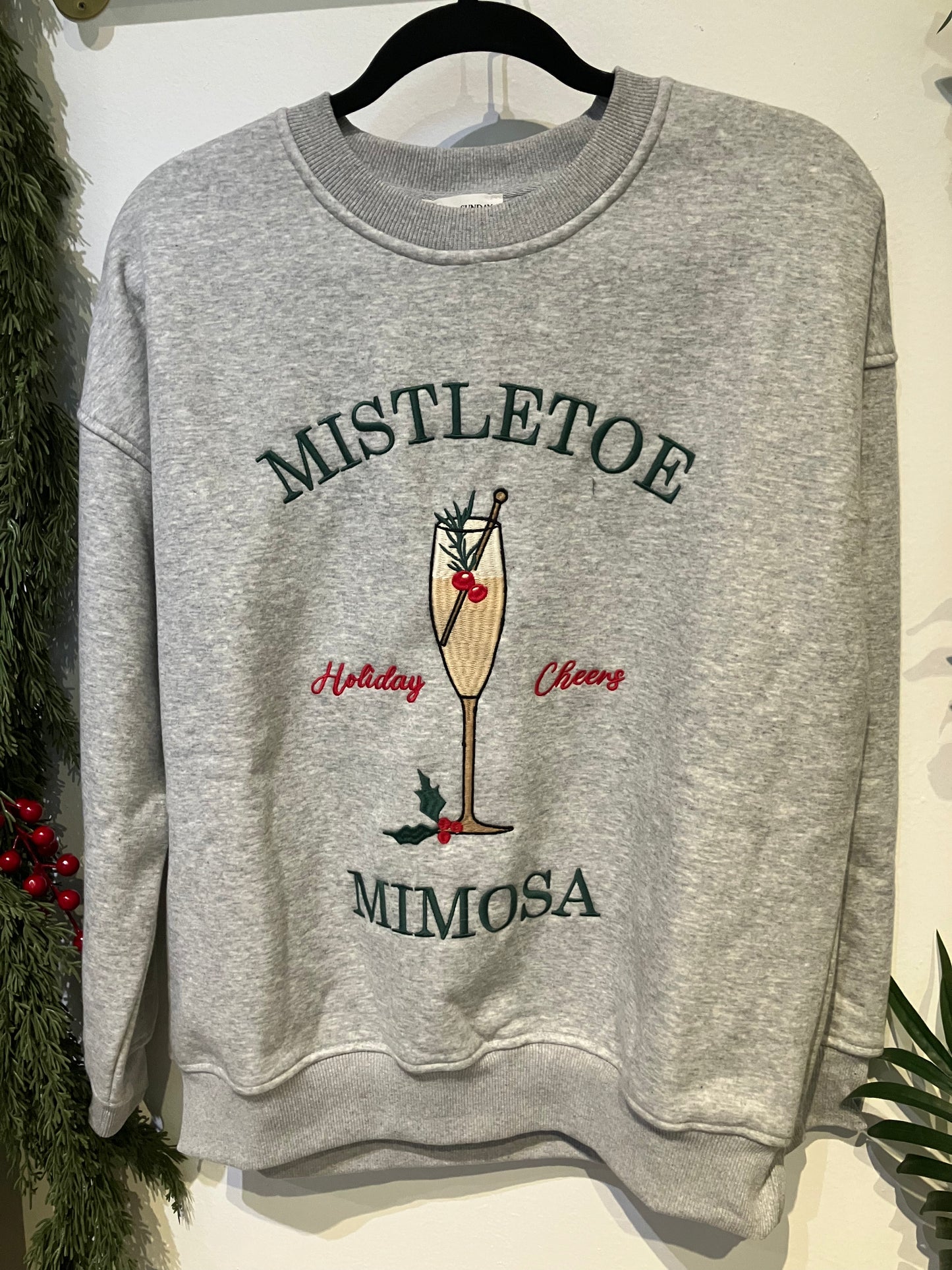 Mistletoe Mimosa Crewneck