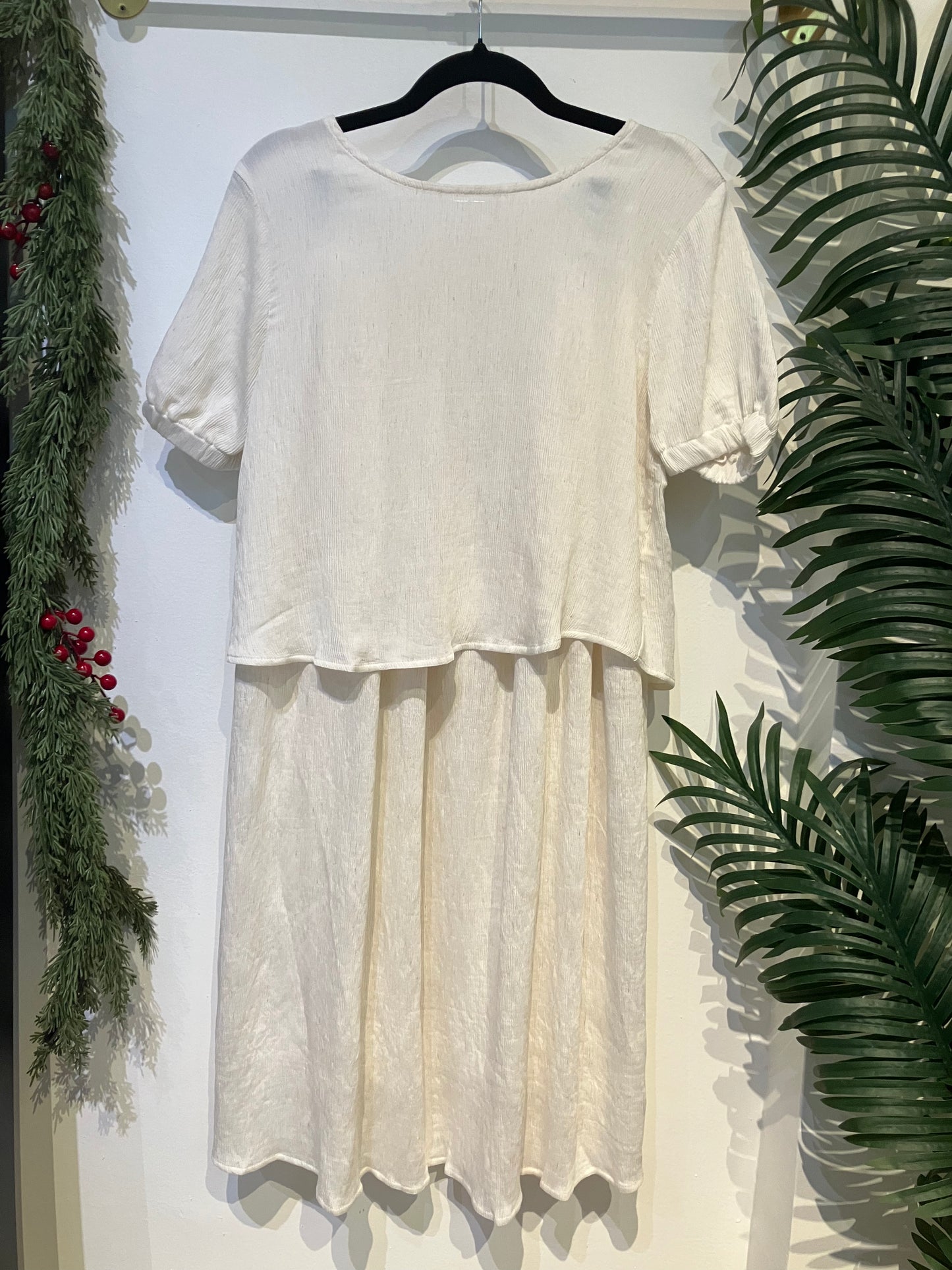 Snowy Bow Holiday Skirt Set