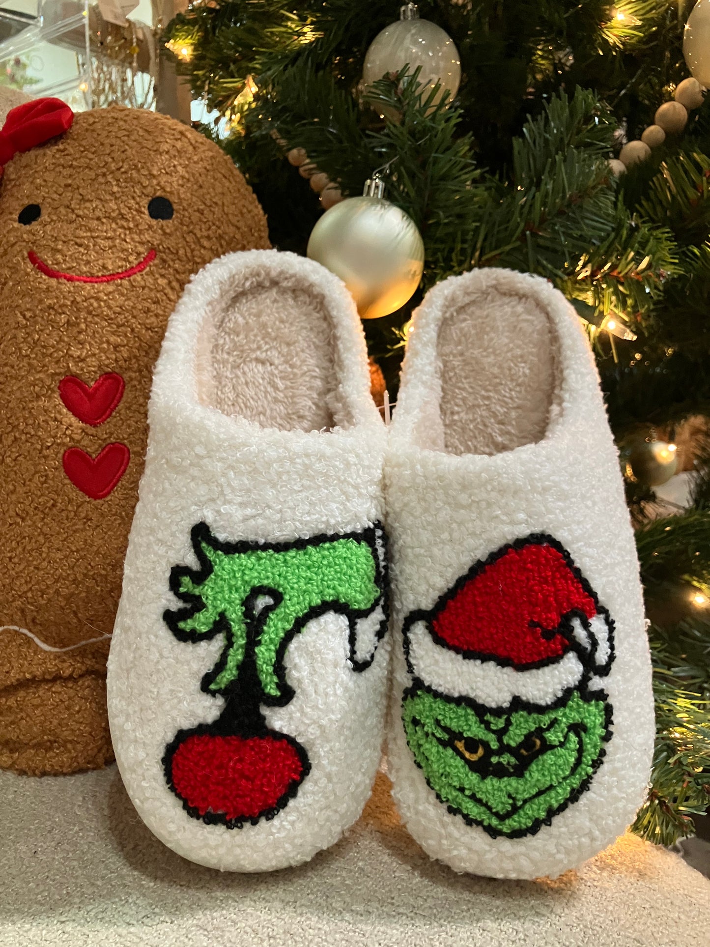 Grinch Holiday Slippers