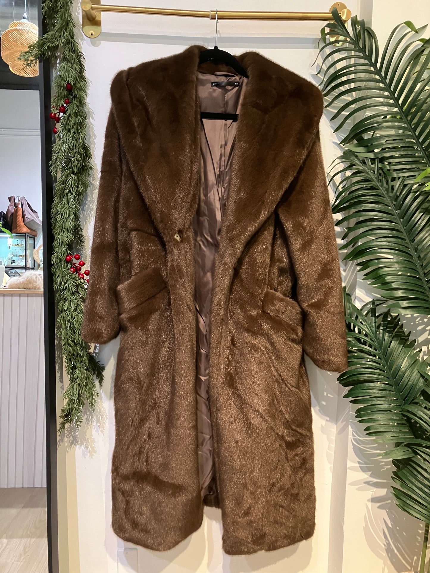 Brown Bliss Faux Fur Coat