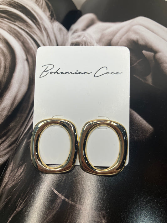 Circular Open Gold Filled Earrings