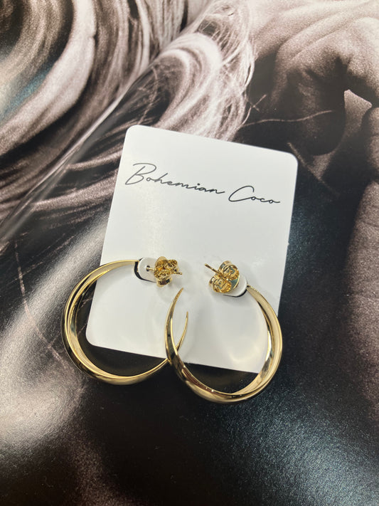 Gold Filled Quarter Hoops