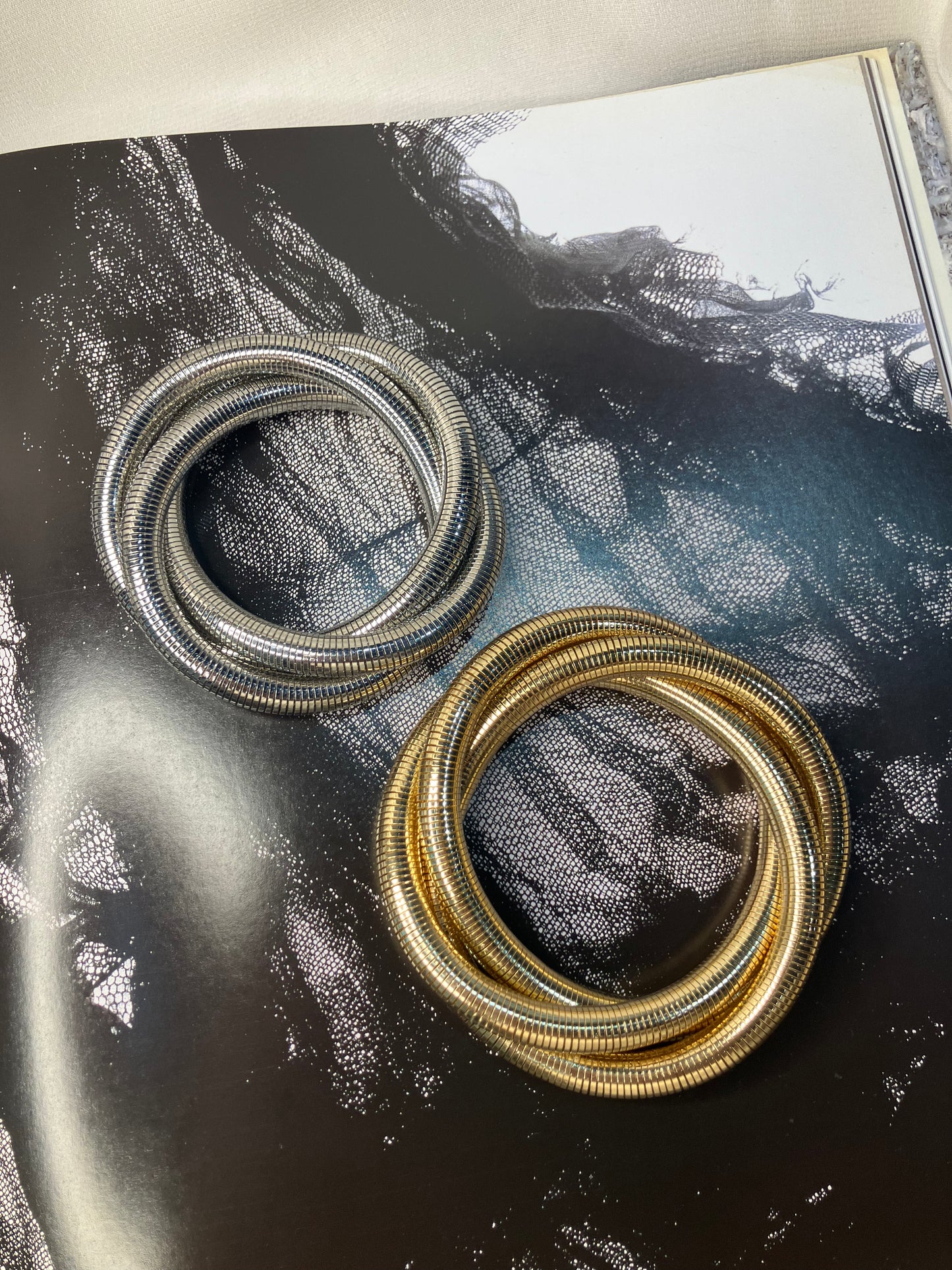 Gold Twisted Coil Bracelet