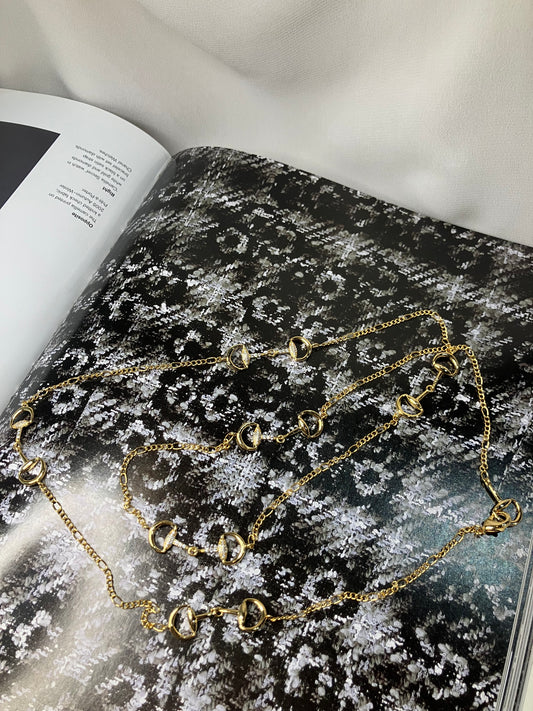 Long Layering Gold Necklace