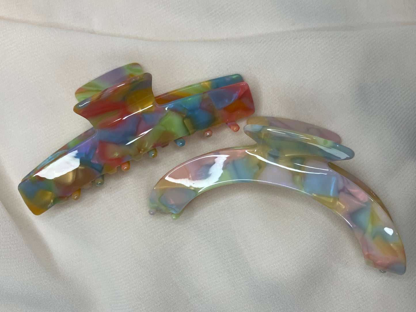 Rainbow Claw Clip