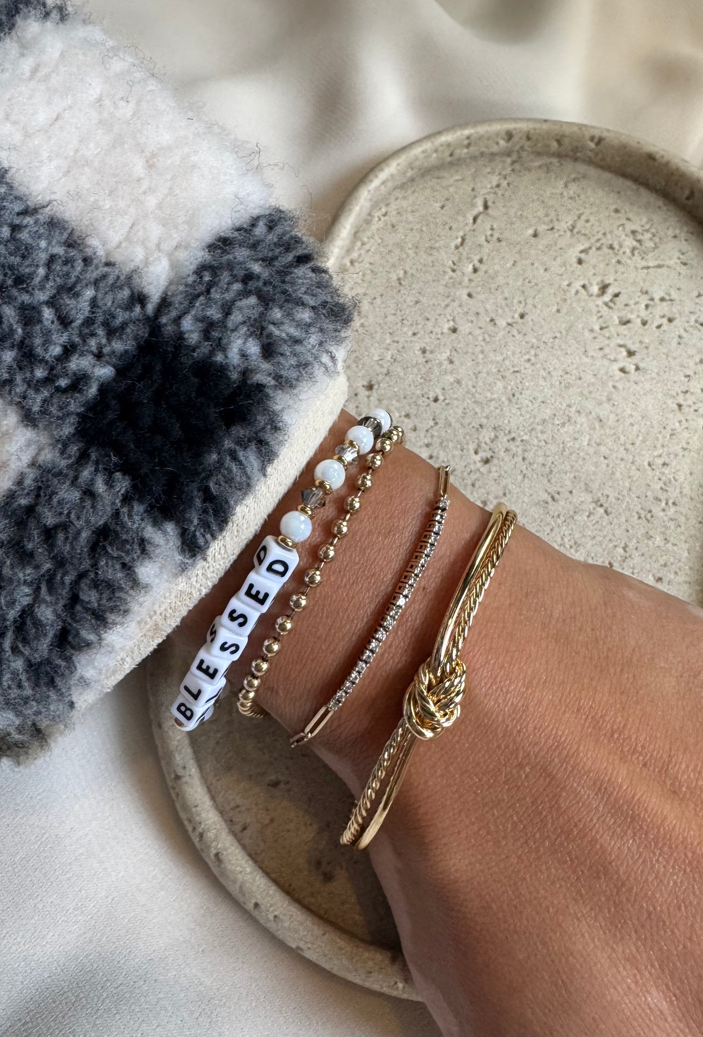 Hold Me Close Knot Open Cuff Bracelet