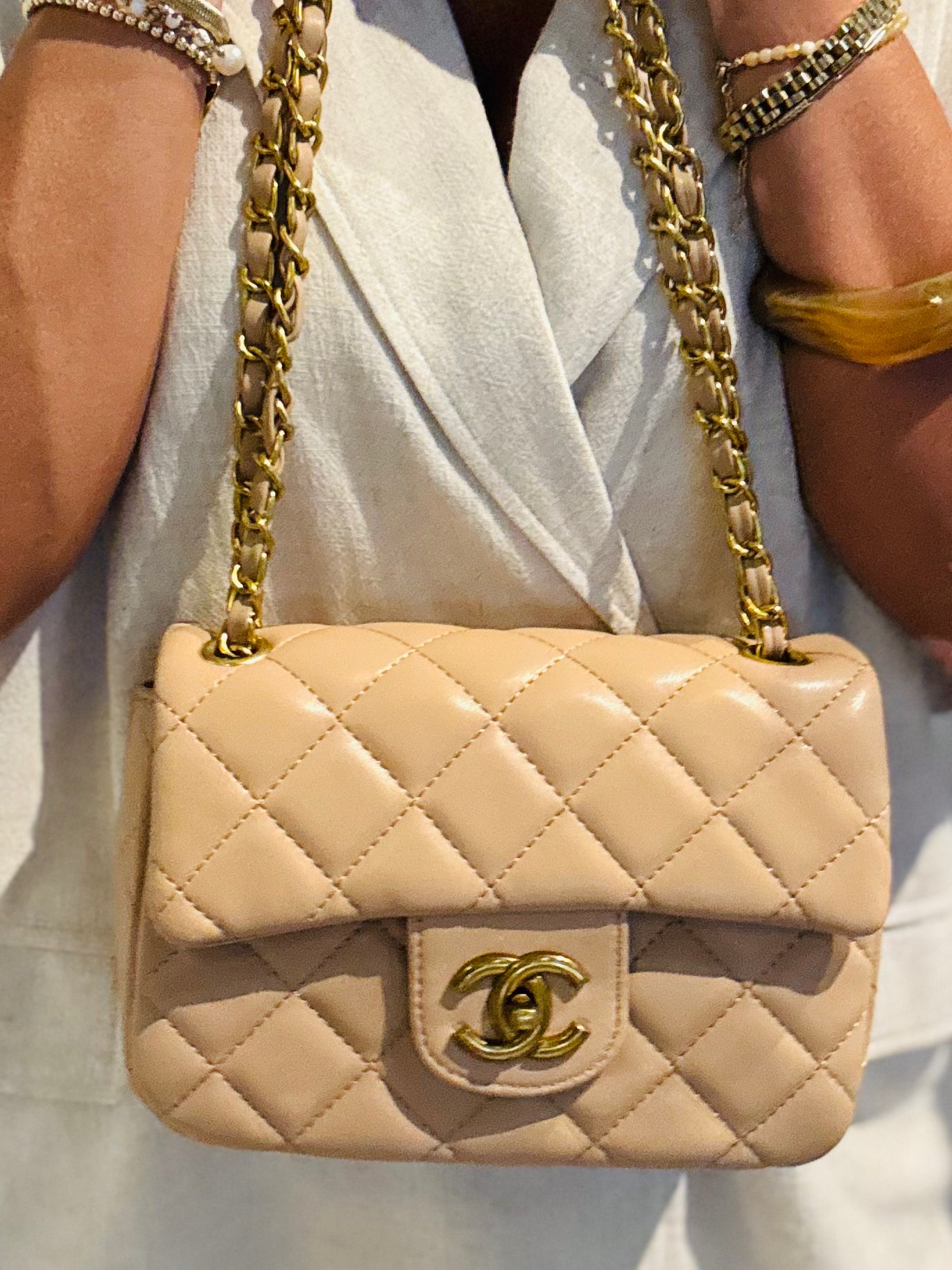 Diamond Quilted Logo Crossbody Bag