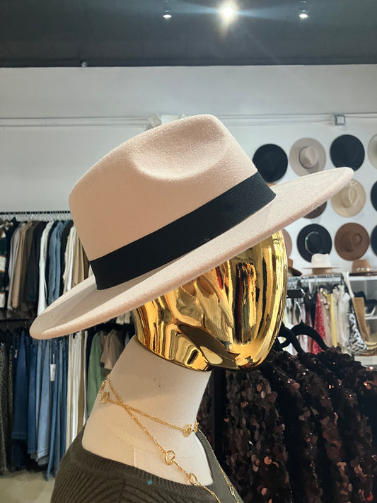 Timeless Tan Ribbon Hat