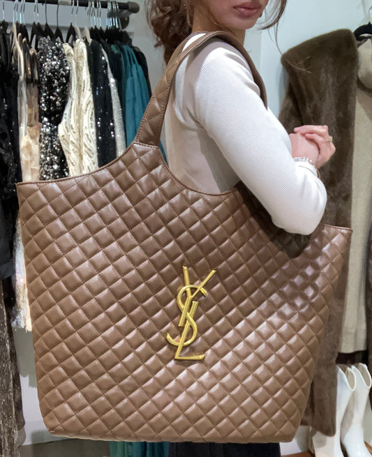 Large Quilt Luxe Letters Bag With Wallet