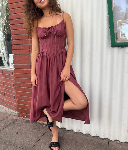Rouge Corset Midi