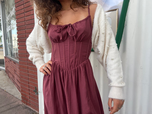 Pearl Cropped Cardigan