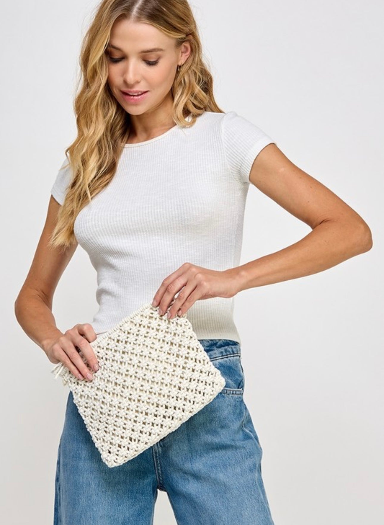 Cafecito Crochet Clutch