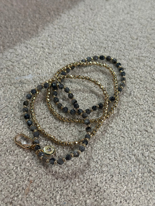 Midnight Luxe Stacked Bracelet Set