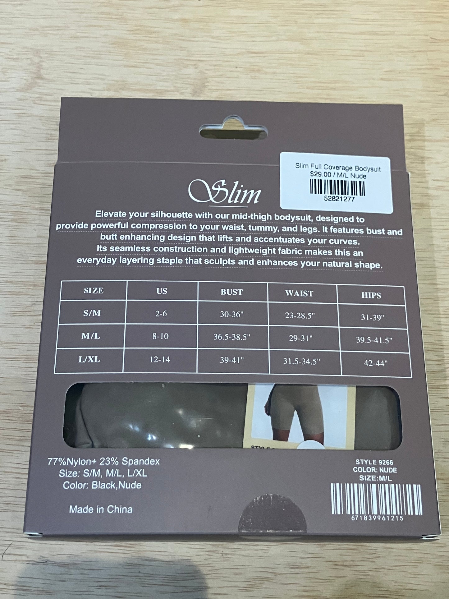 Slim Full Coverage Bodysuit