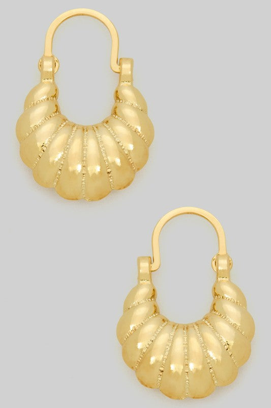 Golden Tide Shell Earrings