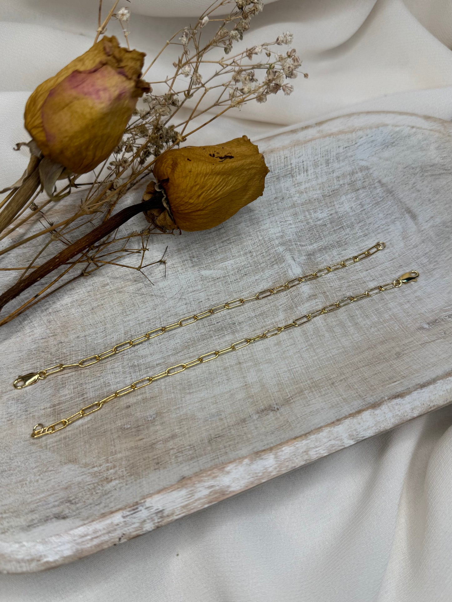 Luna Link Paperclip Bracelet