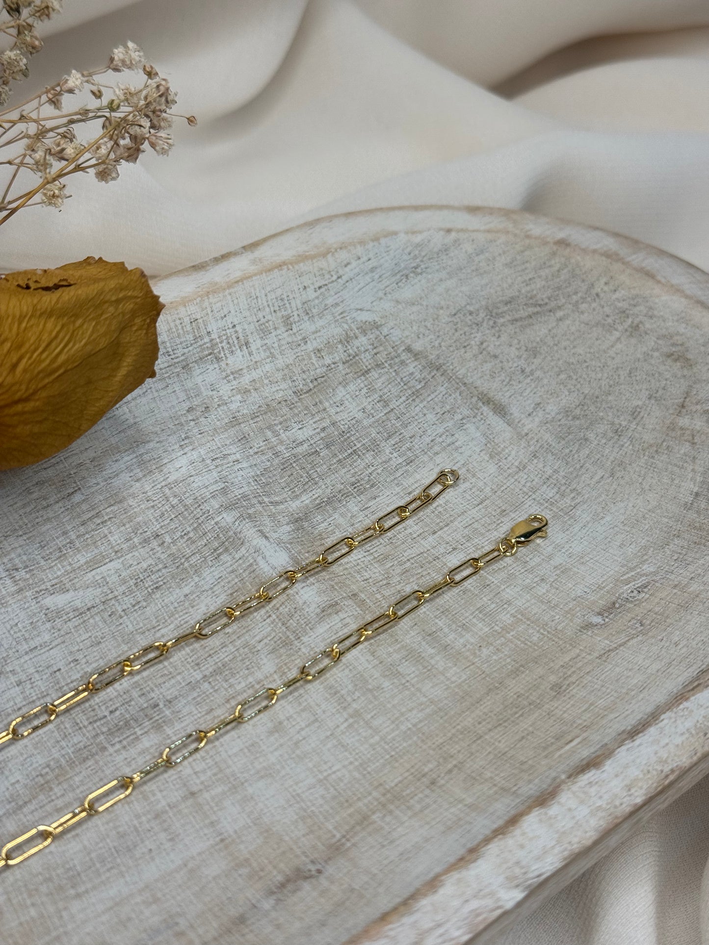 Luna Link Paperclip Bracelet