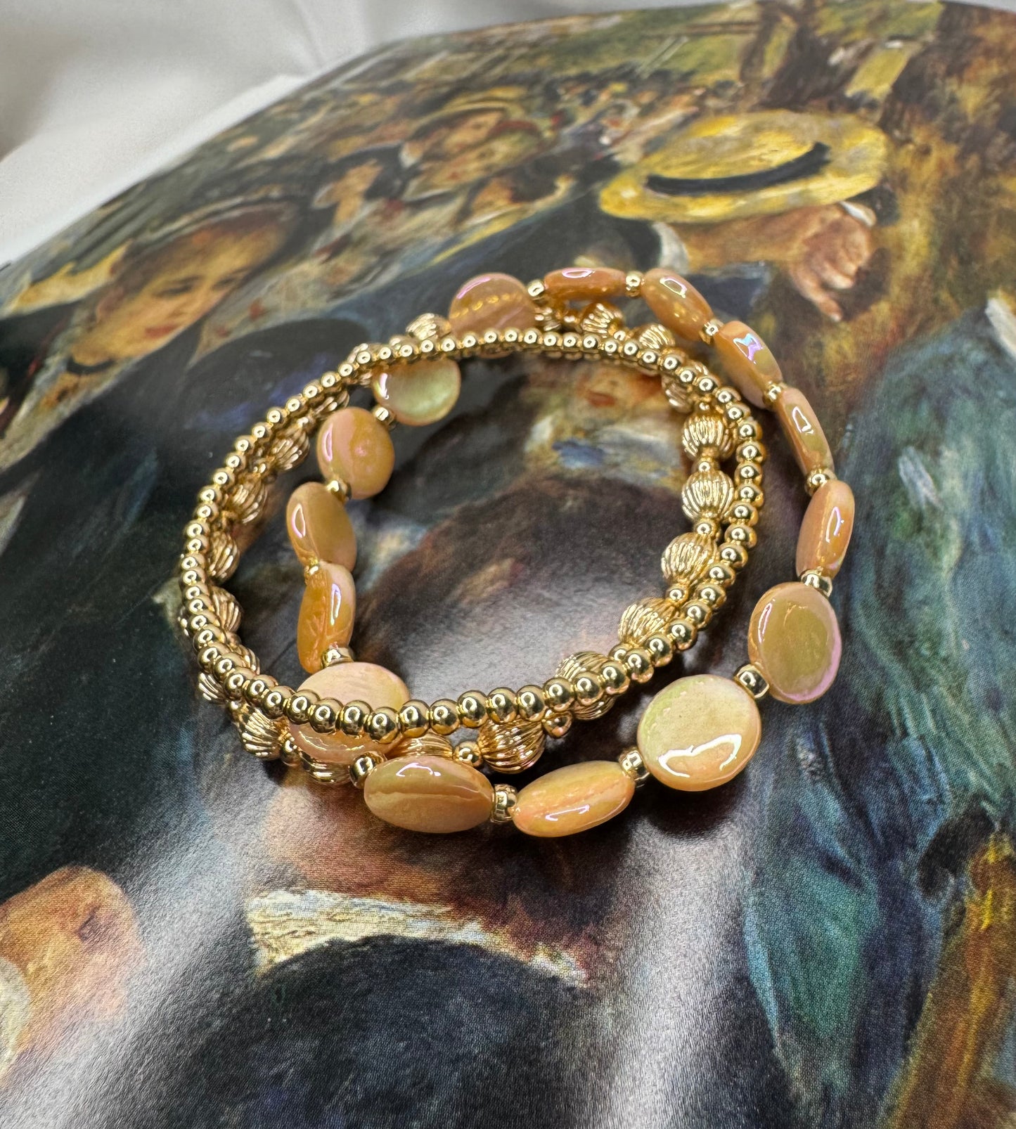 Mother Of Pearl Bracelet set