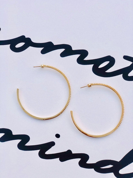 Princess Cut Hoops