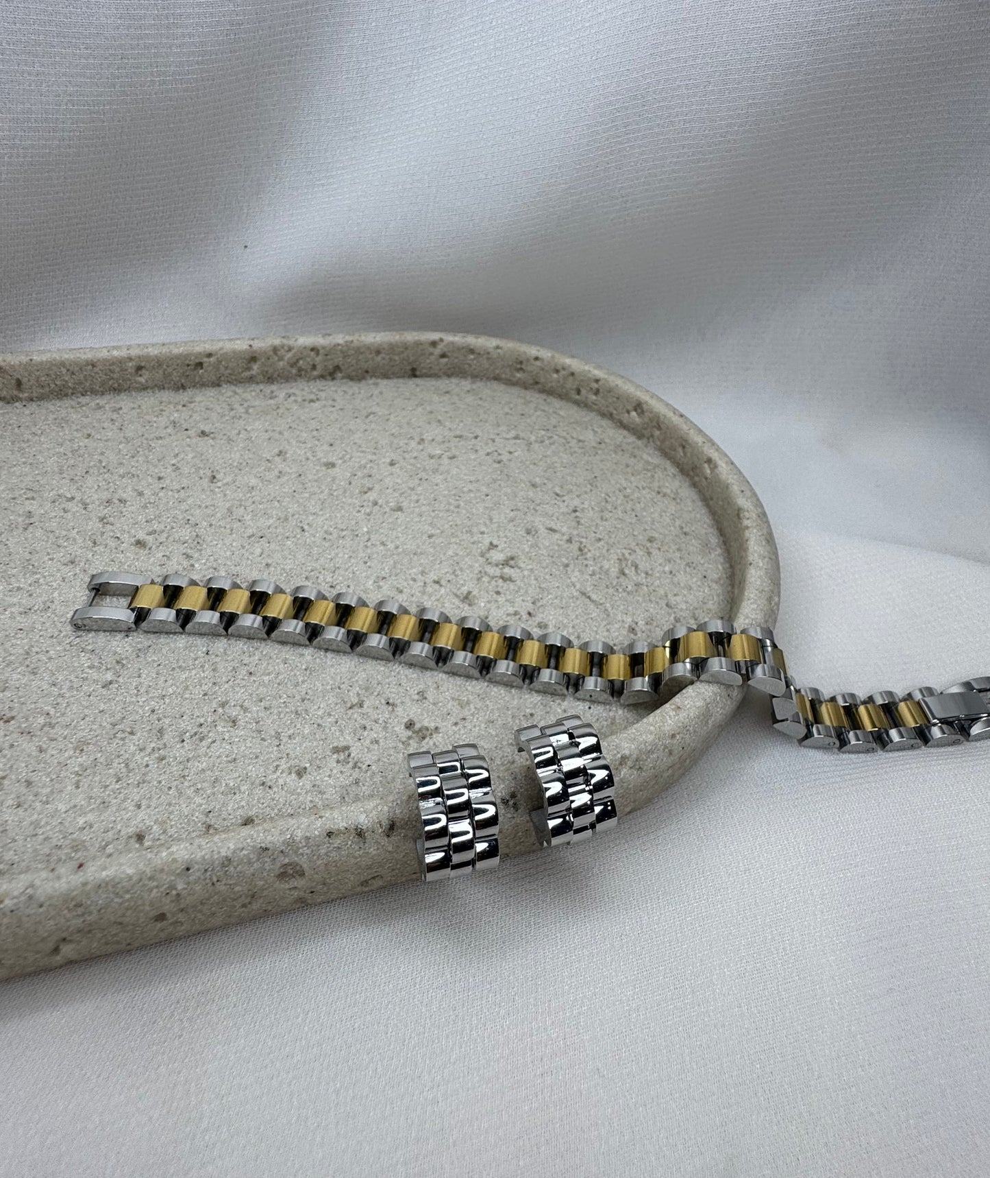 Watch Band Hoop Earrings