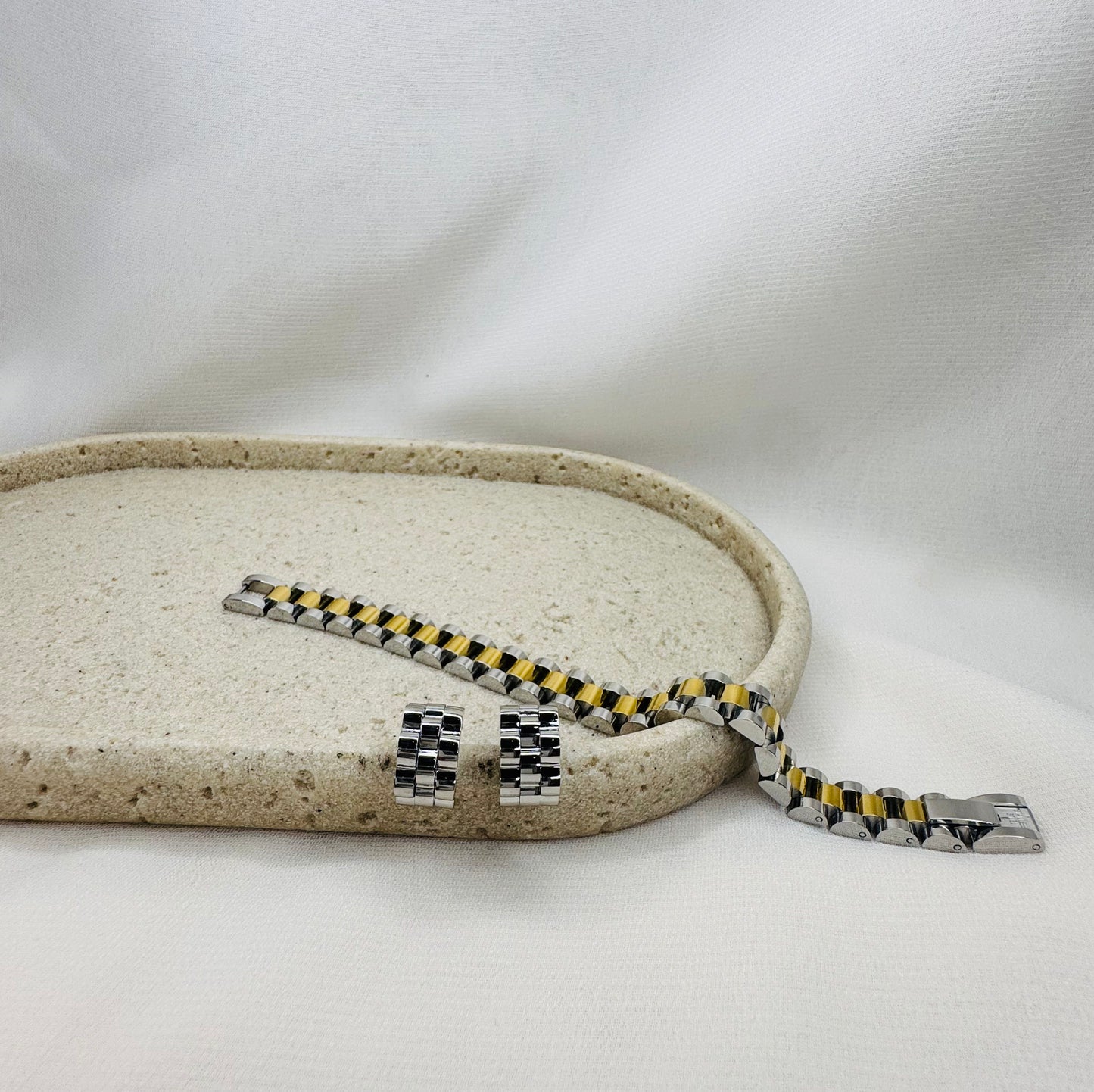 Watch Band Hoop Earrings