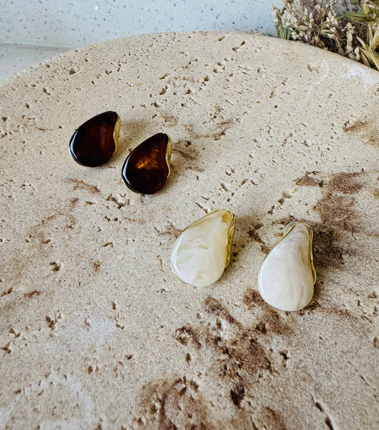 Tear Drops of Resin Earrings