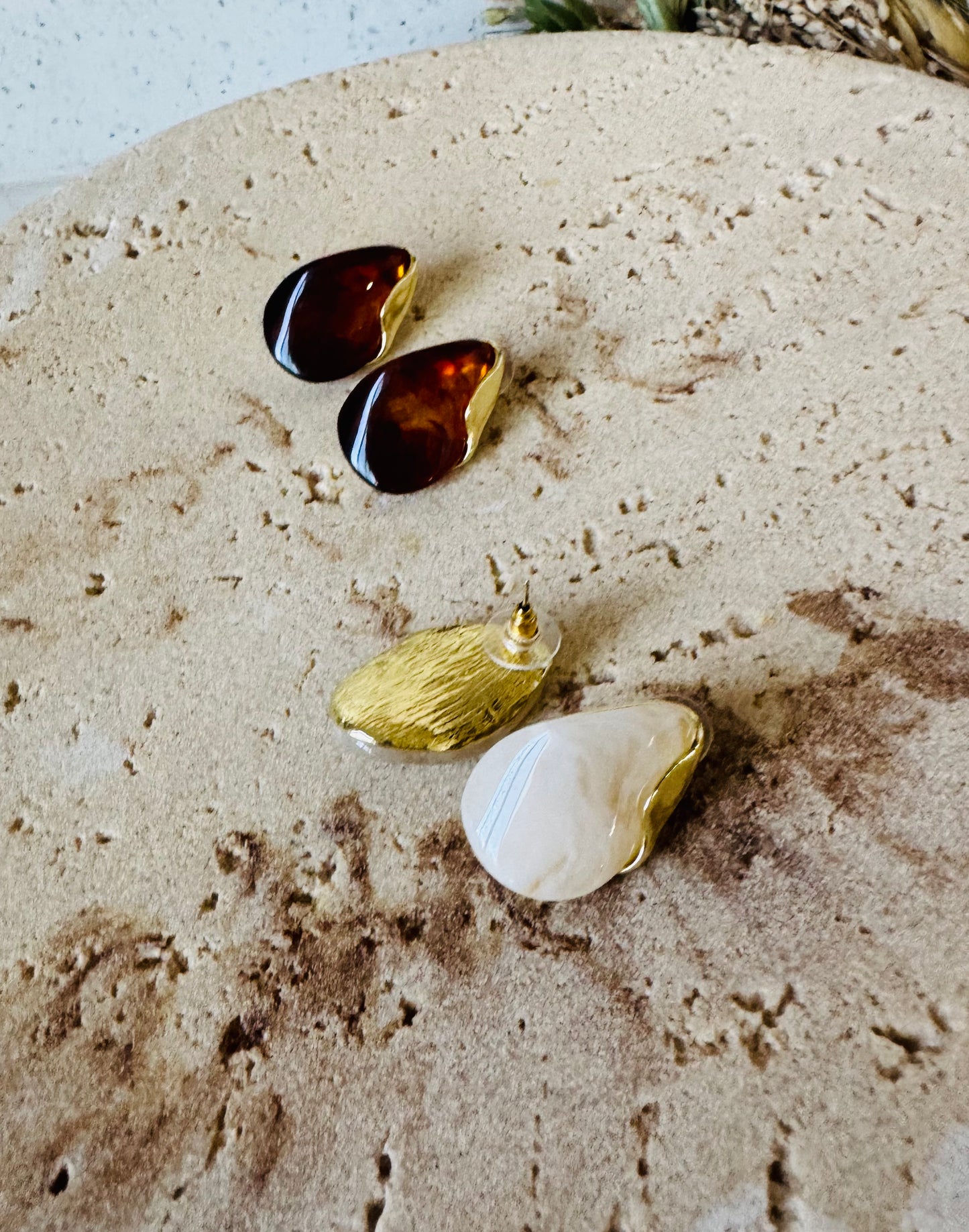 Tear Drops of Resin Earrings