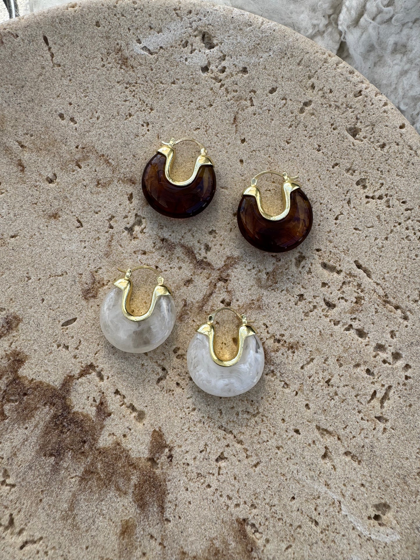 Isla Bonita Resin Hoops