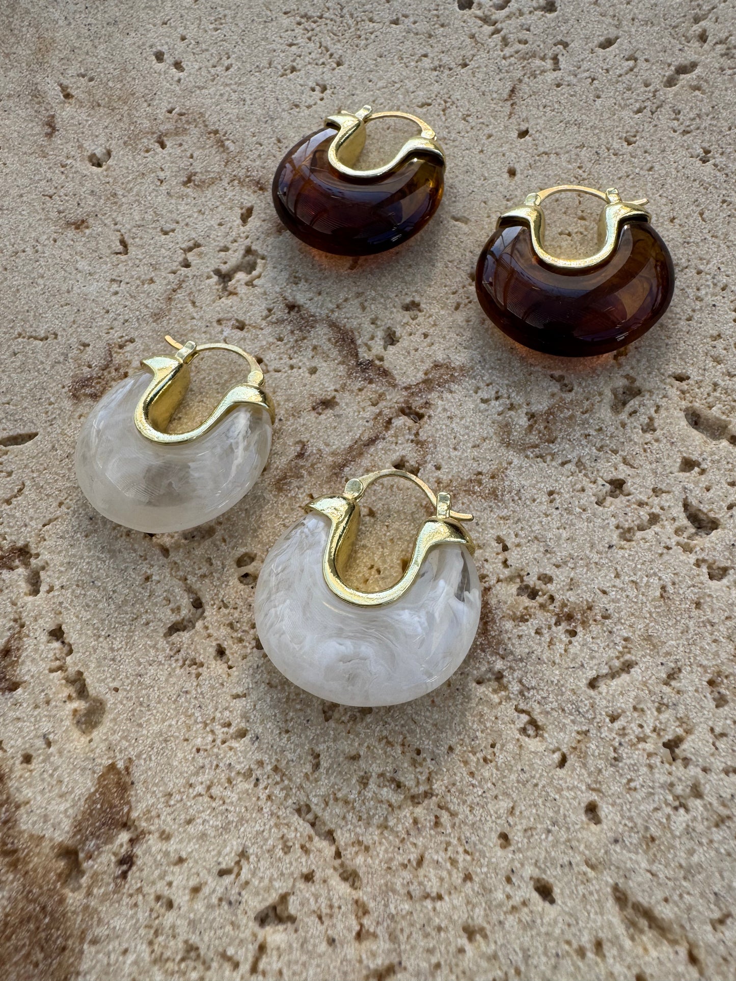 Isla Bonita Resin Hoops